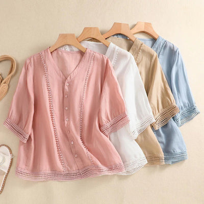 NOÁ | LINEN BLOUSE