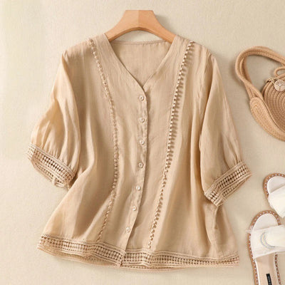 NOÁ | LINEN BLOUSE