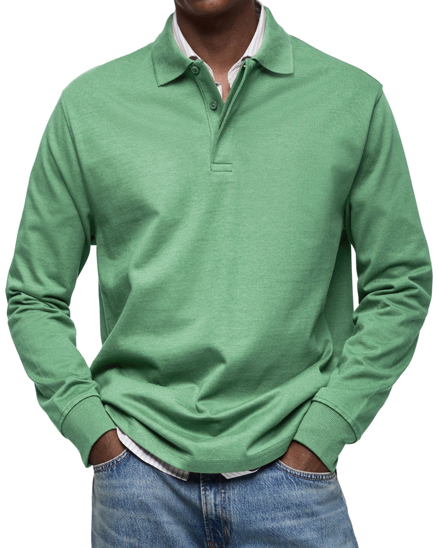 Jack™ | Casual Long Sleeve Polo Shirt For Men