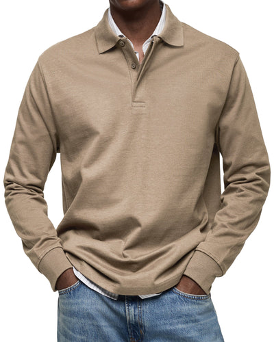 Jack™ | Casual Long Sleeve Polo Shirt For Men