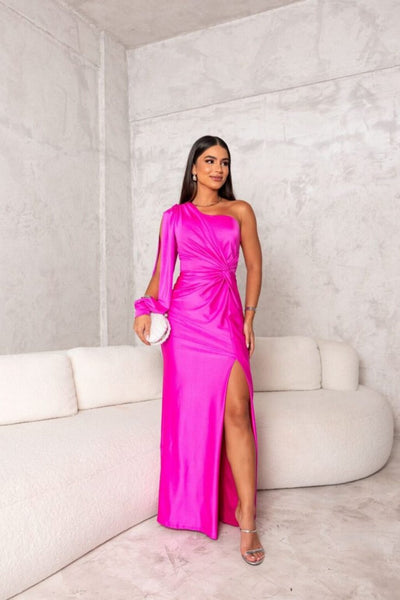 Prisca | Elegant One-Shoulder Maxi Dress