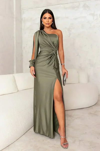 Prisca | Elegant One-Shoulder Maxi Dress