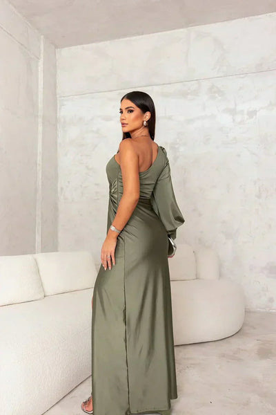 Prisca | Elegant One-Shoulder Maxi Dress